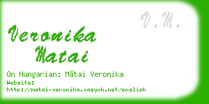 veronika matai business card